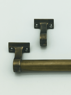 Barre et supports à plat - Barre de tirage Art Déco