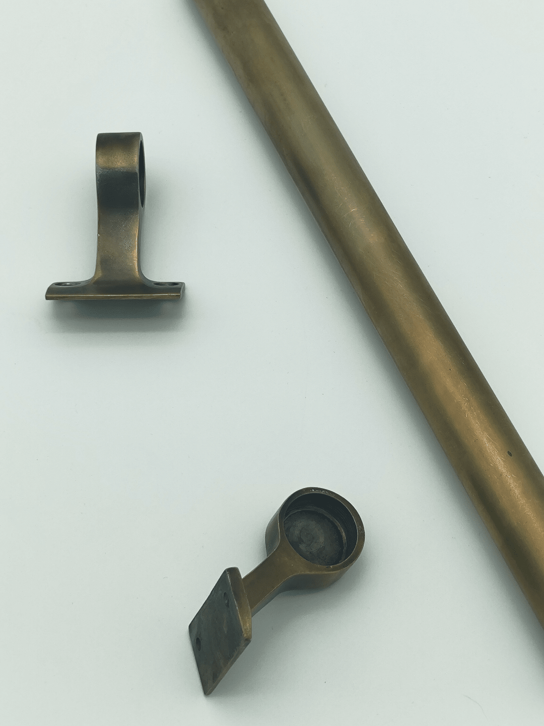 Barre et supports, vue de dessus - Barre de tirage Art Déco