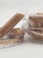 Boîte ouverte avec biscuits - Boîte à biscuits peinte à la main