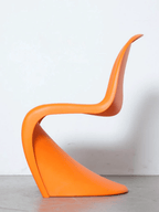 Chaise Panton, Verner Panton, polypropylène orange (1990s)