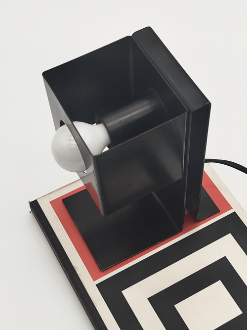 Lampe de table NTS 7, acier noir (1950s)