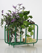 Magazine rack Gerla, Huamat.design collective, green iron (2020s)