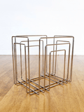 Porte revues Paper Collector, Willi Glaeser, chrome (1980s)