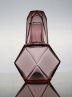 Carafe coiffée de son verre - Service de toilette Art Déco