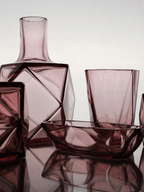 Carafe, verre et coupelle ensemble - Service de toilette Art Déco