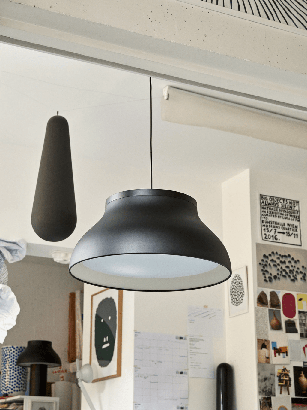 Suspension PC Pendant S, Pierre Charpin, aluminium noir (2010s)
