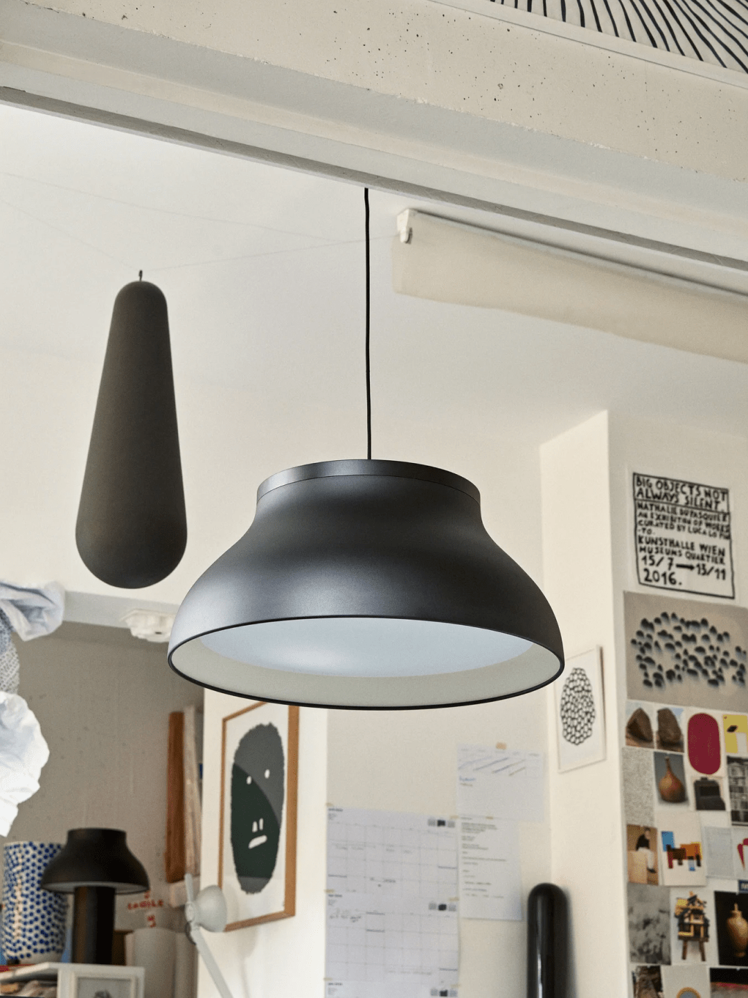 Suspension PC Pendant S, Pierre Charpin, aluminium noir (2010s)
