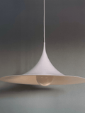 Semi Pendant, Bonderup & Thorup, white aluminum (1980s)